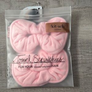 Kitsch Pink Towel Scrunchies for Kids